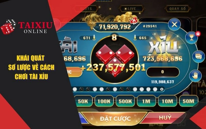 Khái quát sơ lược về cách chơi tài xỉu