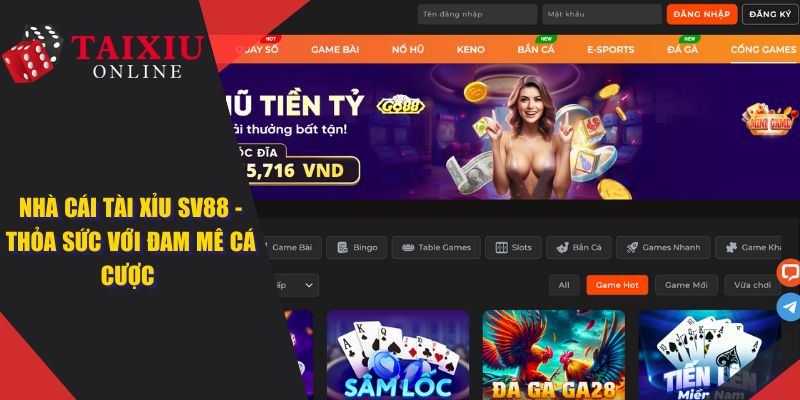 nha cai tai xiu SV88 773 SV88 - Nhà Cái Tài Xỉu Để Bạn Thỏa Sức Với Đam Mê Cá Cược