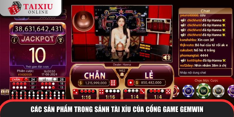 san pham trong sanh tai xiu cong game GEMWIN 523 Game tài xỉu GEMVIP thu về lượt tải khủng