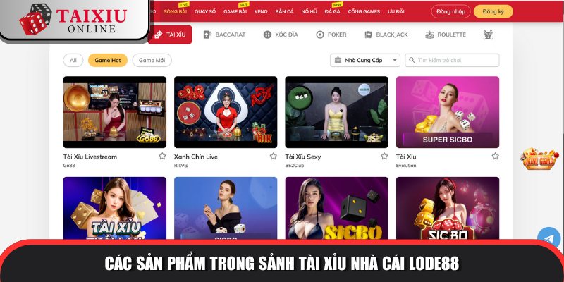sanh tai xiu nha cai LODE88 773 Sảnh tài xỉu quy mô khủng