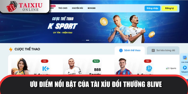 uu diem noi bat 8LIVE 715 Chìa khoá thành công, tạo nên thương hiệu tài xỉu danh tiếng
